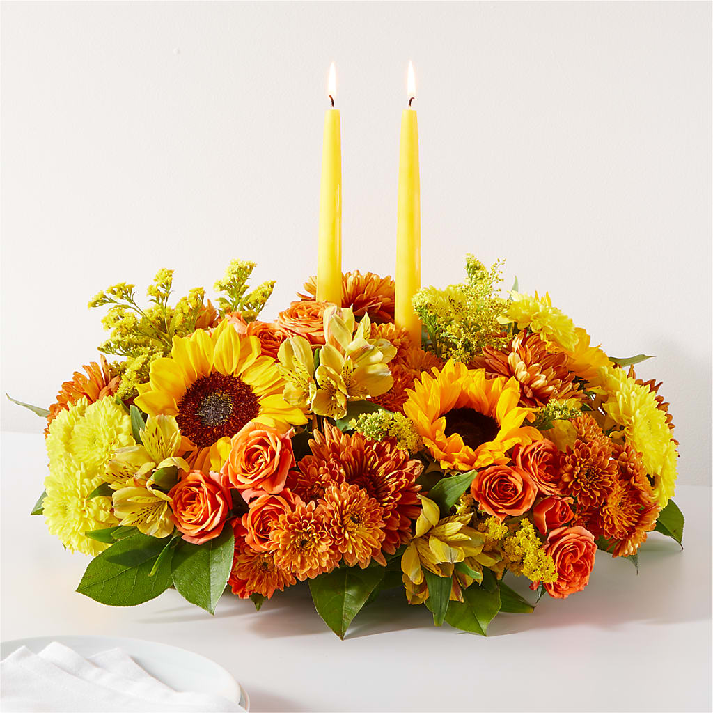 Autumn Harmony Centerpiece – Jy Floristeria, Trenton NJ