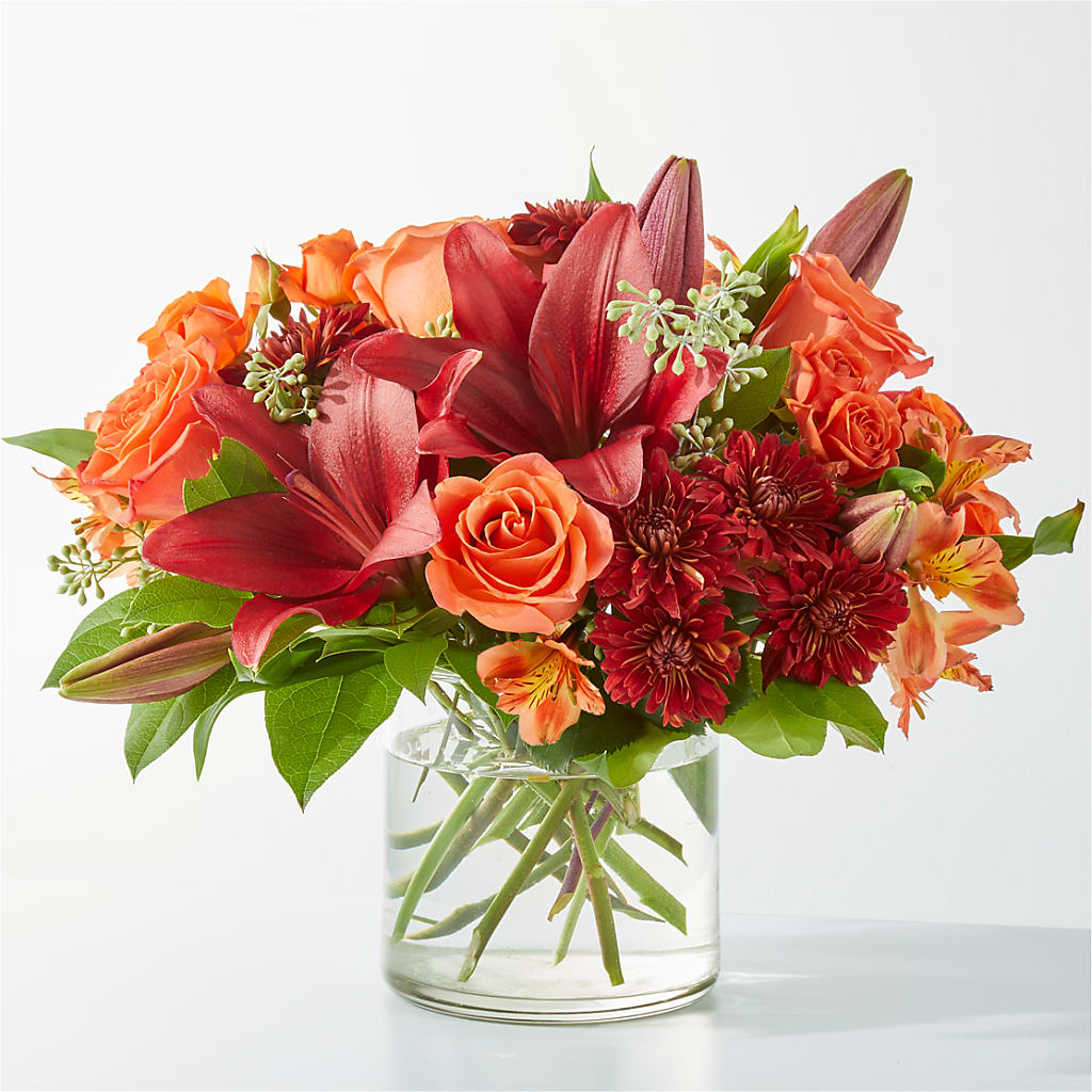Crimson Leaves Bouquet – Jy Floristeria, Trenton NJ