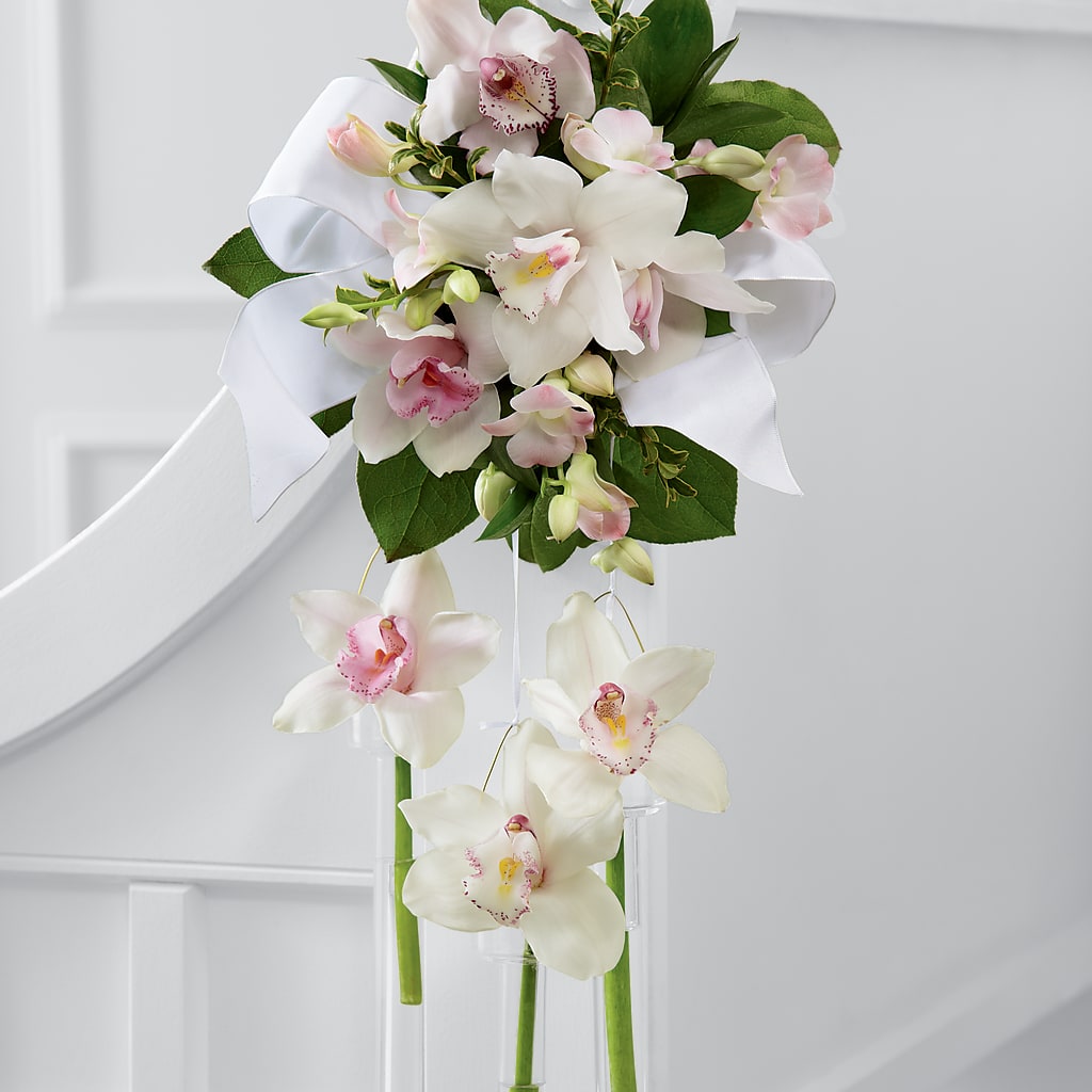 Perfect Entrance Pew Arrangement – Jy Floristeria, Trenton NJ