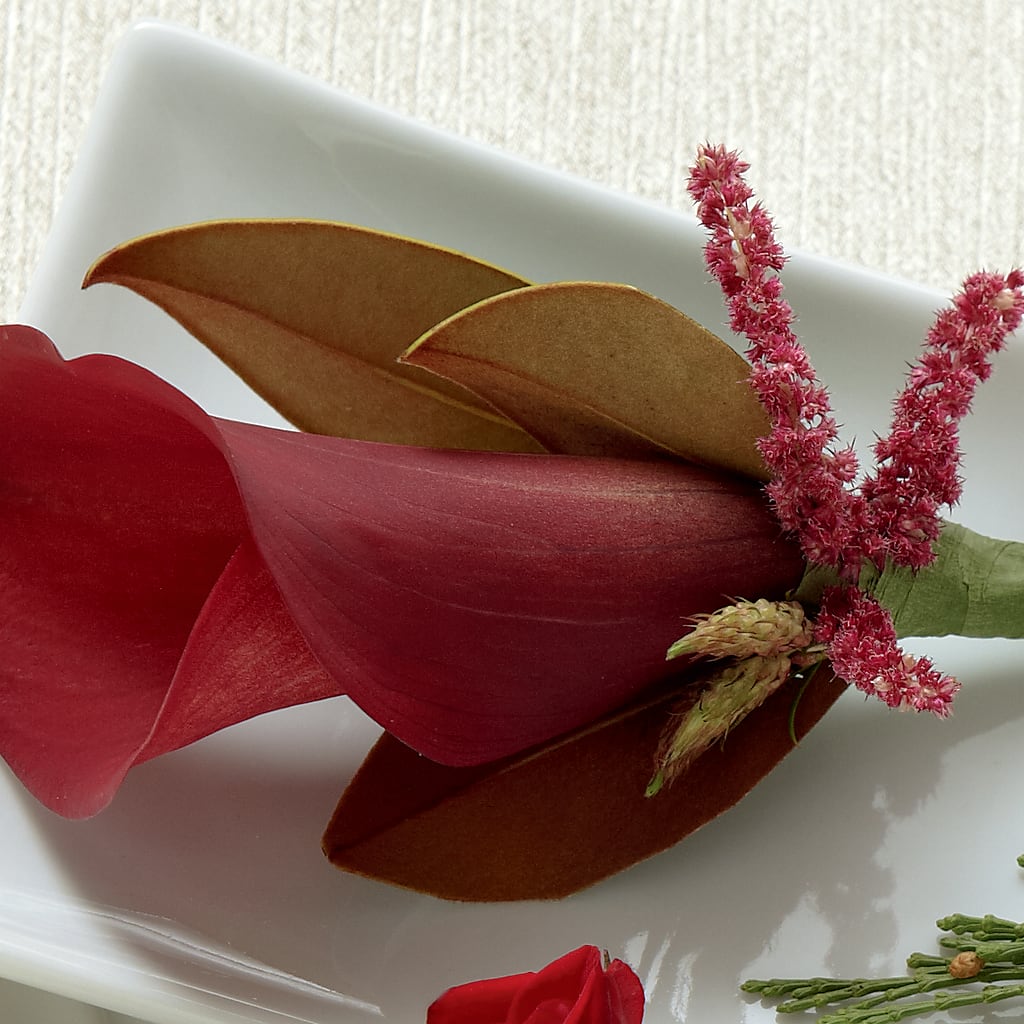 Red Calla Boutonniere – Jy Floristeria, Trenton NJ