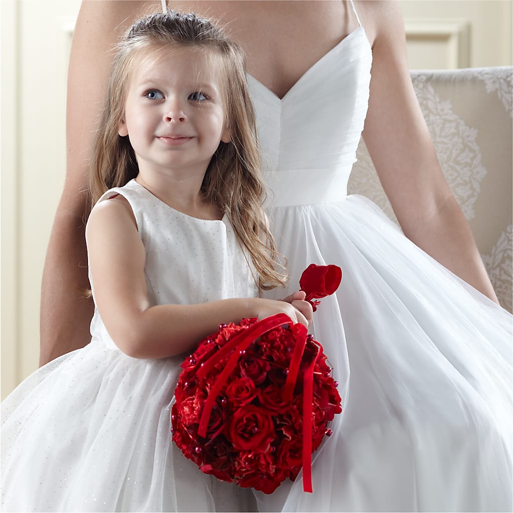 Pure at Heart Flower Girl Arrangement – Jy Floristeria, Trenton NJ