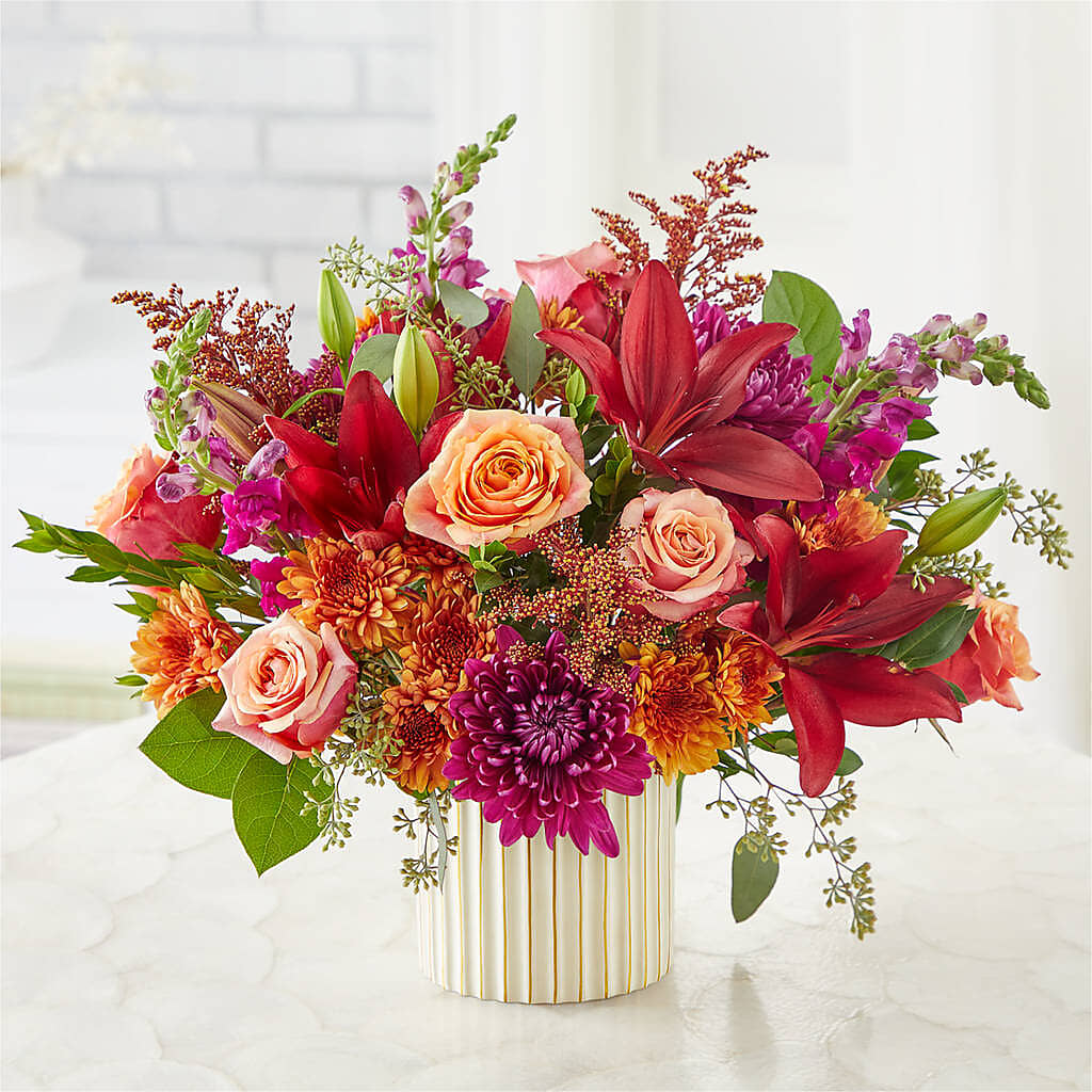 Burgundy Landscape Bouquet –  Jy Floristeria, Trenton NJ