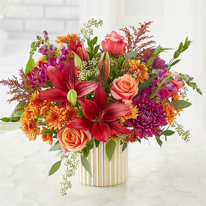 Burgundy Landscape Bouquet –  Jy Floristeria, Trenton NJ