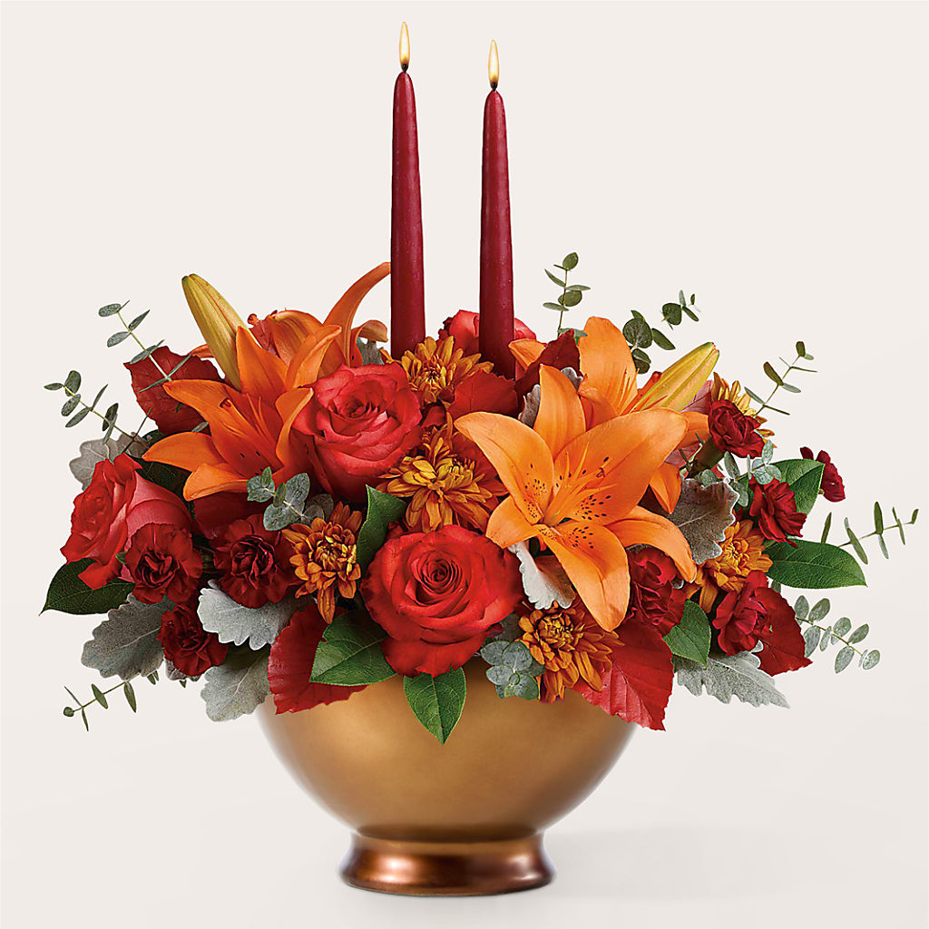 Fruits of Fall Centerpiece –  Jy Floristeria, Trenton NJ