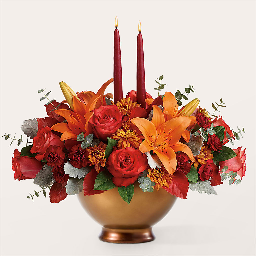 Fruits of Fall Centerpiece –  Jy Floristeria, Trenton NJ
