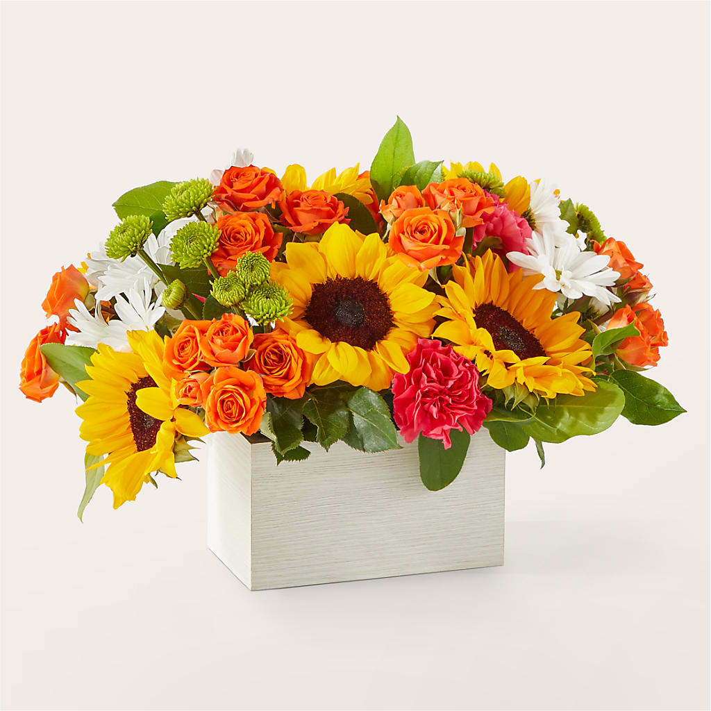 Sun-drenched Blooms Box Bouquet –  Jy Floristeria, Trenton NJ