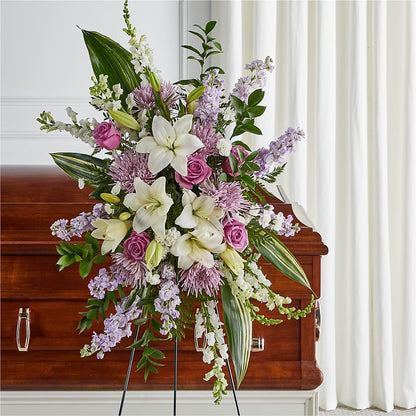 Grateful Hearts Standing Spray –  Jy Floristeria, Trenton NJ