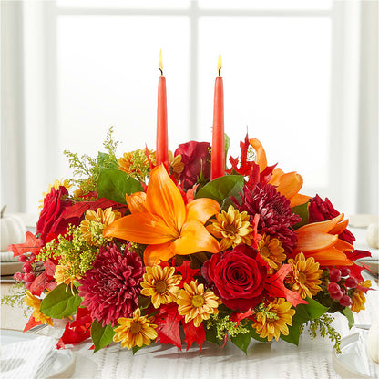 Autumn's Embrace Centerpiece –  Jy Floristeria, Trenton NJ