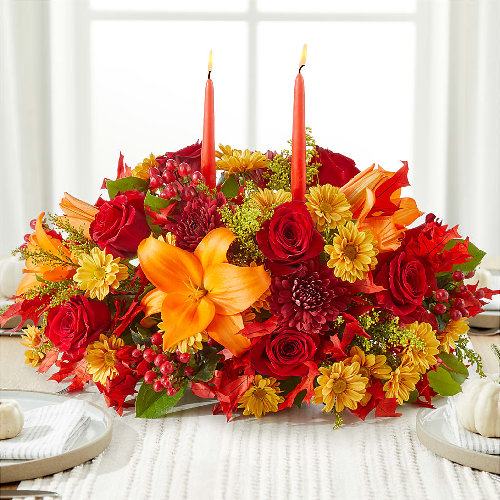 Autumn's Embrace Centerpiece –  Jy Floristeria, Trenton NJ