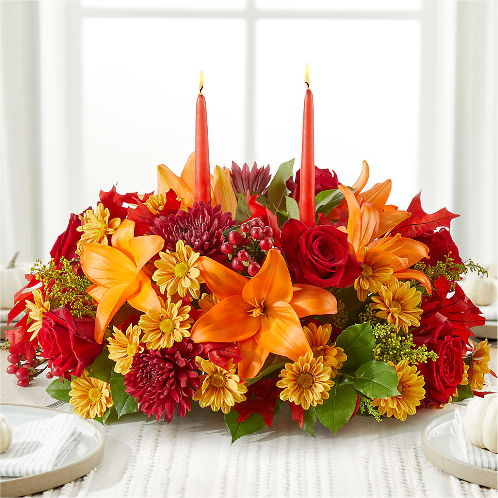 Autumn's Embrace Centerpiece –  Jy Floristeria, Trenton NJ