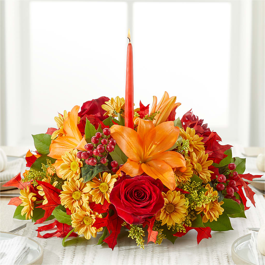 Autumn's Embrace Centerpiece –  Jy Floristeria, Trenton NJ